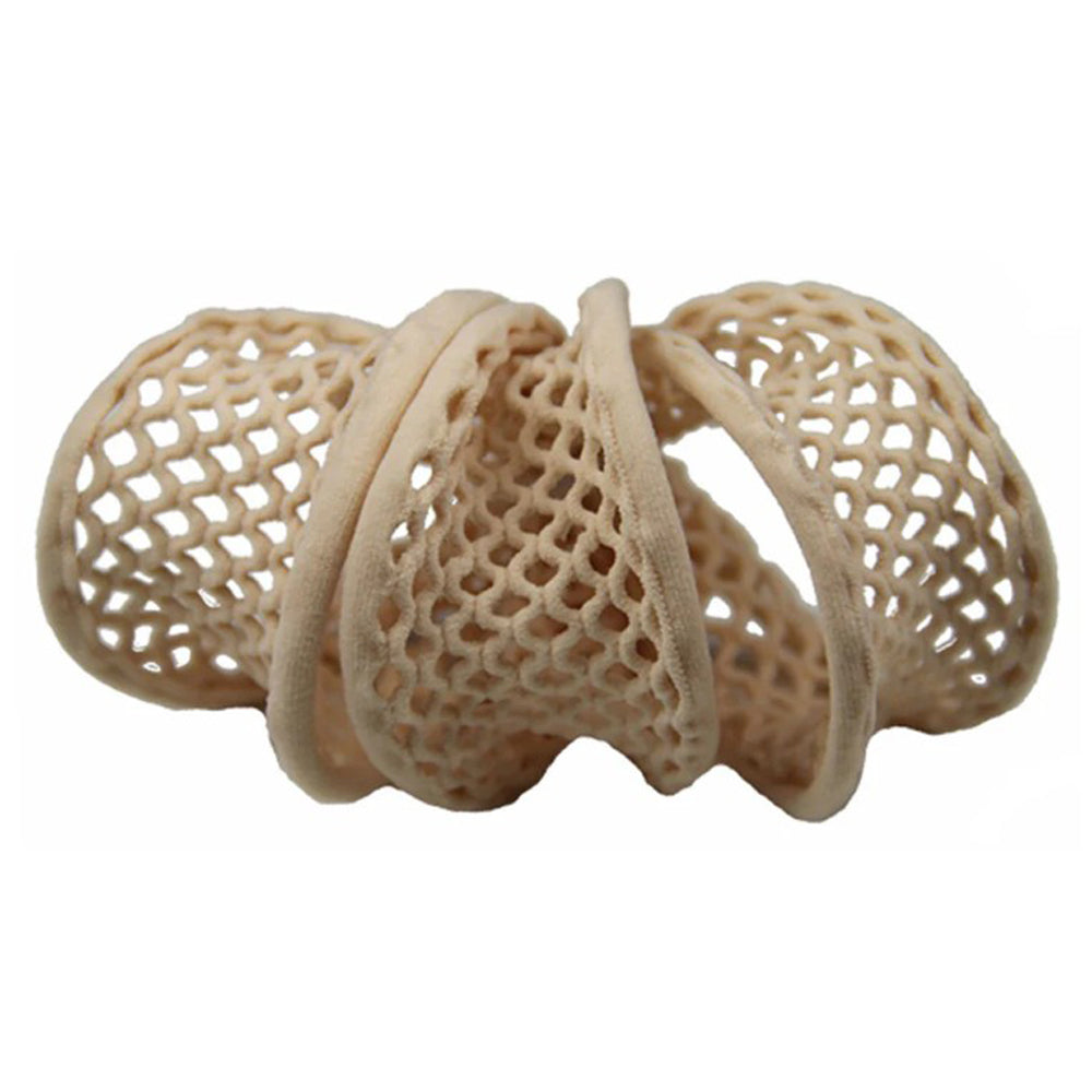 Di Prima Yarrow Mesh Hair Elastic, Tan, 3 Ea